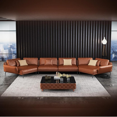 Narożnikowa kanapa Meble Włoskie Sofa do Salonu Podkładka Luksusowa Sofa Zestaw narożny