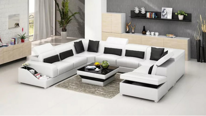 Luksusowy salon Meble Kanapa Sofa Ustaw Design Kanapy w zestawie.