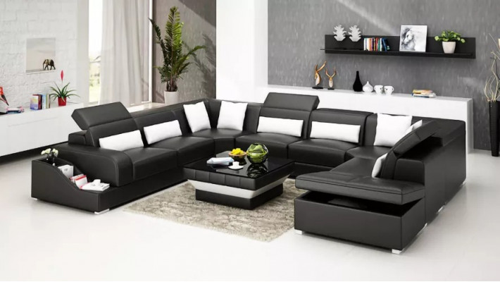 Luksusowy salon Meble Kanapa Sofa Ustaw Design Kanapy w zestawie.