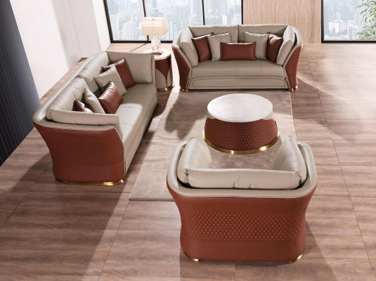 Żywy krajobraz Sofa Podkładka Zestaw sofowy 3+2+1 miejsce do siedzenia Stolik stolik kawowy