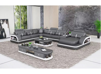 Żywy krajobraz Couch Podkładka Sofa Ustaw 3-częściowa. Zestaw stolika kawowego z kredensem