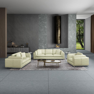 Skórzana sofa Zestaw sofowy 3 2 1 miejsce do siedzenia Zestaw Ustawić sofę tapicerowaną kanapę sofę kanapę