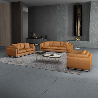 Skórzana sofa Zestaw sofowy 3 2 1 miejsce do siedzenia Zestaw Ustawić sofę tapicerowaną kanapę sofę kanapę