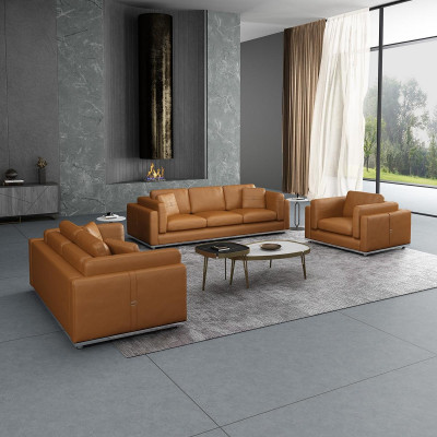 Skórzana sofa Zestaw sofowy 3 2 1 miejsce do siedzenia Zestaw Ustawić sofę tapicerowaną kanapę sofę kanapę