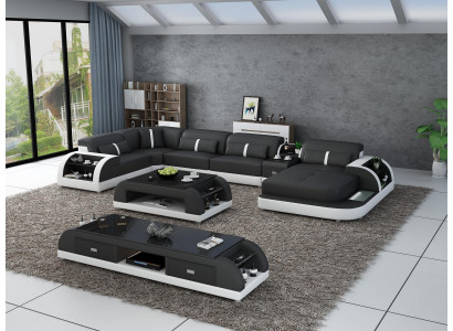 Modern Designer Narożnikowa kanapa U Shape Żywy krajobraz Couch Sofy Podkładka Narożnik Sofa Nowość