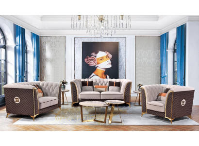 Zestaw sofowy 321 miejsce do siedzenia Sofa skórzana Sofa nowoczesna Sofa designerska Nowość