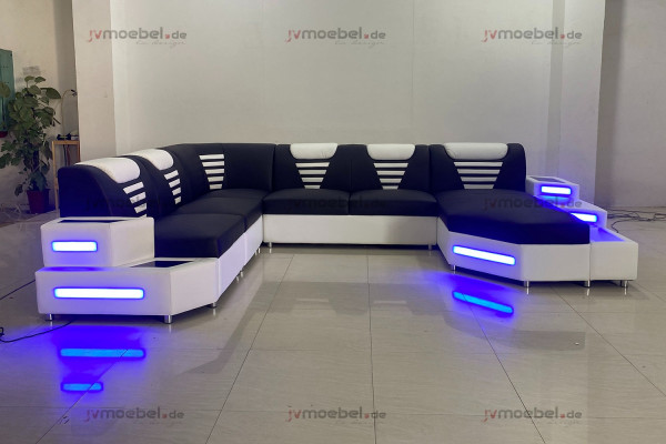Design Nowoczesna Sofa Kanapa Narożnikowa Kanapa Kształt U Skórzana kanapa Żywy krajobraz Narożnikowa kanapa