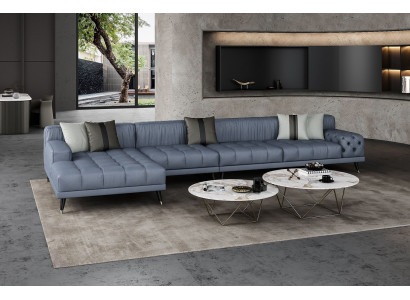 Chesterfield Sofa Couch Podkładka Luxury Meble Design Narożnikowa kanapa Skóra