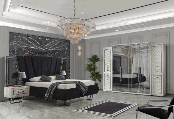 Stolik nocny Design Tabela Meble Szafki nocne Drewno Sypialnia Stolik Nowość