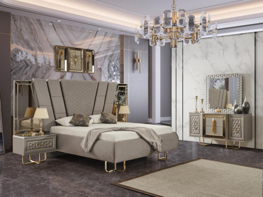 Ustawić Kredens Lustro Komody Luksusowy Kredens Szafa Zestaw Drewno Nowy