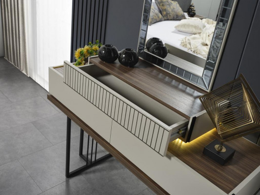 Toaletka konsola Sypialnia Meble Design Stołek Stół konsolowy