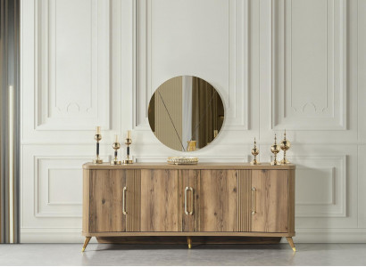 Elegancki design konsola Drewno Kredens Szafa Stół konsolowy