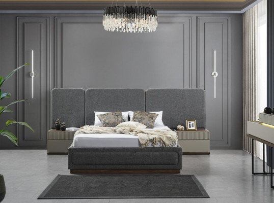 Sypialnia Meble łóżka 2x Szafki nocne Szafa Szafa Design 4szt