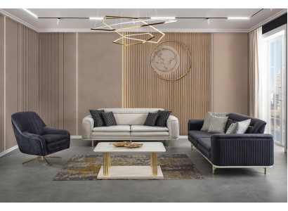 Luksusowy Zestaw sofowy zestaw kanapowy 3+3+1+ stolik kawowy sofa materiałowa sofa meble komplety