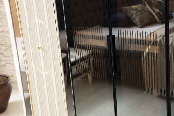 Szafa Szafa Luksusowe Drewno Szafki Design Meble Sypialnia Biały