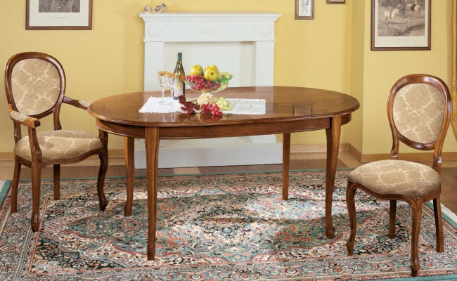 Tabela Zestaw 2x Krzesło krzesło do jadalni Krzesła Drewno luksusowy zestaw do jadalni Ustawić 3-częściowy Nowy