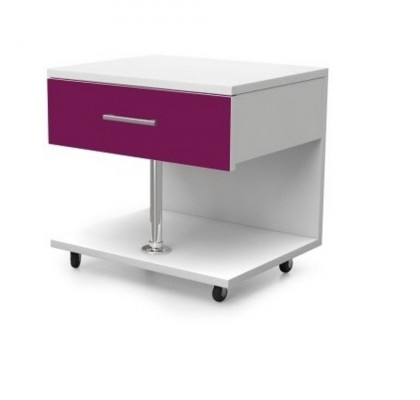 Fioletowy Zestaw do Pokoju Młodzieżowego Sypialnia Nowoczesna Szafa Tabela 5-częściowa.