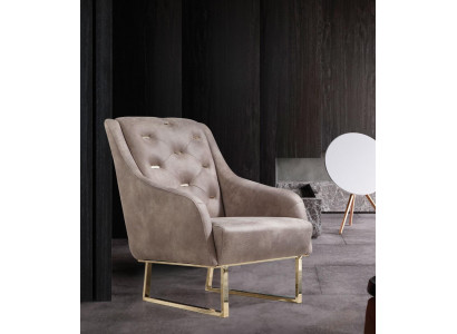 Fotel Włókienniczy Salon Luksusowy Design Meble Krzesła Modern Chesterfield