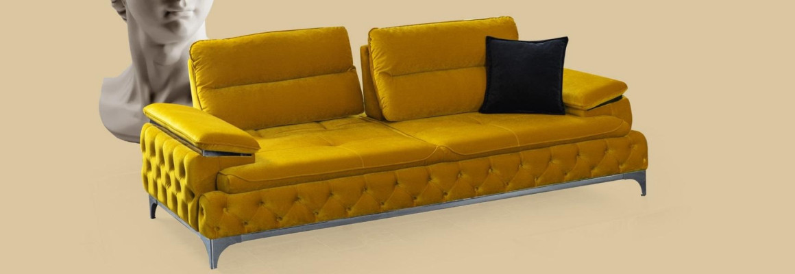Nowoczesna sofa trzyosobowa w stylu włoskim Żywy krajobraz sofa tekstylna 3 miejsce do siedzenia Nowość