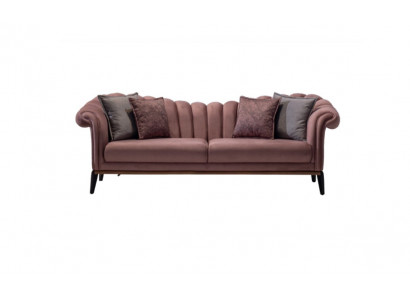 Sofa trzyosobowa luksusowa 3 miejsce do siedzenia Podkładka Sofa Skóra Materiał Włókienniczy Kanapy Nowość