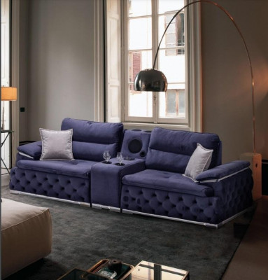 Sofy Chesterfield Kanapy Tapicerka 4 miejsce siedzące Purple Design xxl Duża Sofa Kanapa