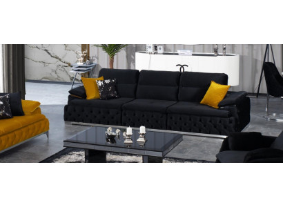 Sofa w stylu włoskim tapicerowana kanapa potrójna 4 miejsce siedzące sofy meble kanapy