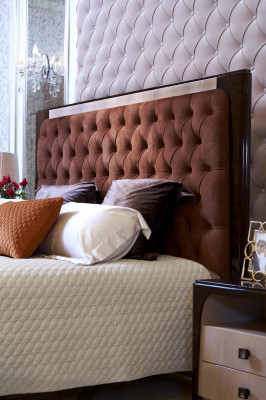 Łóżko Luxury Podkładka Design Double bed Hotel Marriage Sleep Pokój Włókienniczy