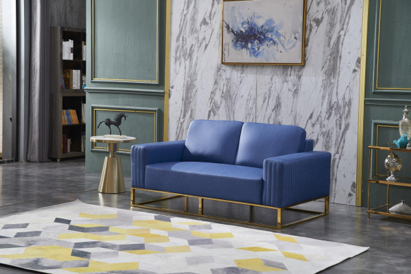 Kanapa sztuczna skóra Sofa Noble Design Designer 2 miejsce siedzące Meble Classic