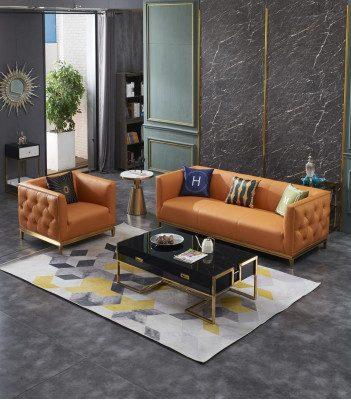 Fotel Design Couch Sofa miejsce do siedzenia Skóra Lounge Dekoracja Club Podkładka Luxury Ears