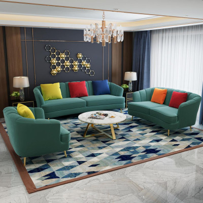 Kanapa Aksamit Włókienniczy Sofa do Salonu Kanapy Klasyczna Trzyosobowa XL Podkładka