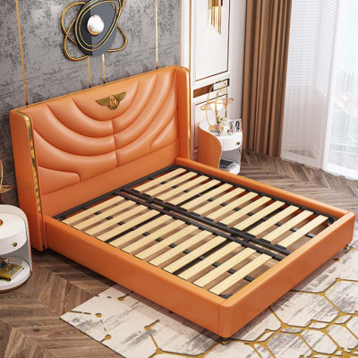 Sypialnia Łóżko Szafki nocne 3 szt. Zestaw Design Luxury bed Drewno Podwójne łóżko NOWOŚĆ