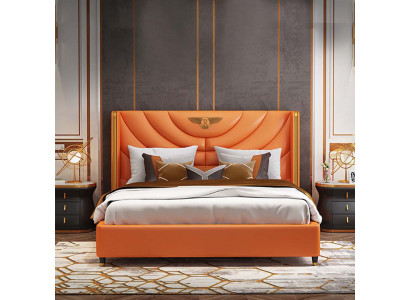 Drewno Design Łóżko Double Luxury Marriage Hotel Modern Frame Sleep Pokój