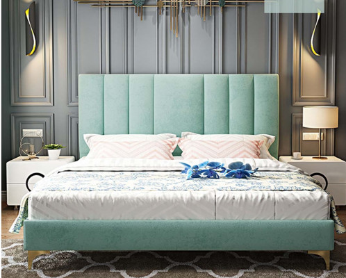 Łóżko Podkładka Design Luksusowy Pokój Dwuosobowy Dekoracja łóżka Małżeństwo Sleep Pokój Skóra