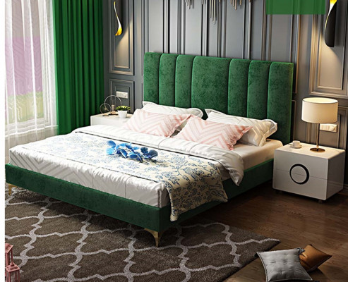 Luksusowe Sypialnia Meble Komplet 3szt. Zestaw Łóżko 2x Szafki nocne Modern