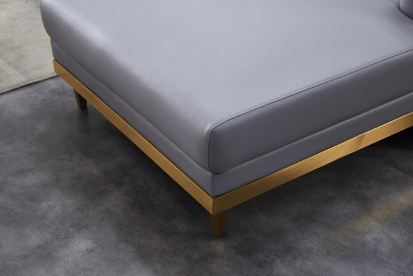 Narożnikowa kanapa kanapa kanapa skórzana sofa Żywy krajobraz luksusowe meble w kształcie litery L