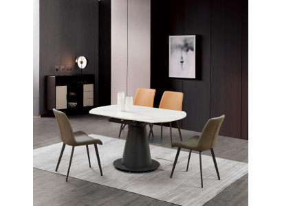 Design Stół obiadowy Okrągły Stolik jadalnia salon stoły 150x90