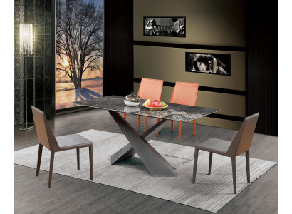 x Kolumny Nogi Tabela jadalnia stoły 180x90 Luxury Design Meble Marble
