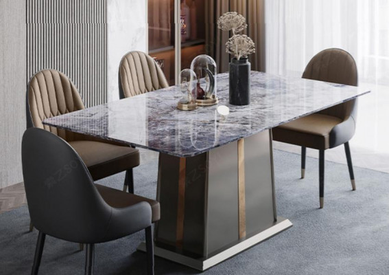 Marble Style Kuchnia Nowoczesny Stół obiadowy Tabela stoły jadalnia Luxury Meble Design