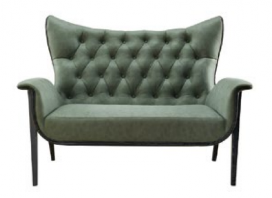 Sofa Chesterfield 2 miejsce do siedzenia Podkładka designerskie kanapy Ustawić sofy dwumiejscowe