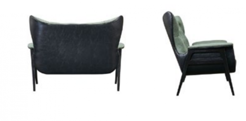 Sofa Chesterfield 2 miejsce do siedzenia Podkładka designerskie kanapy Ustawić sofy dwumiejscowe