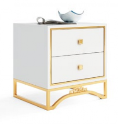 Tabela Stolik nocny sofa Tabela Stolik stolik nocny z szufladą Biały