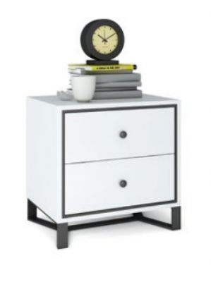 Szafka nocna Stolik nocny Kredens Stolik wysoki połysk złoty Stal nierdzewna