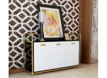 Design Kredens Szafa Luxury Stal nierdzewna Komody Szafa Dekoracyjna Półka