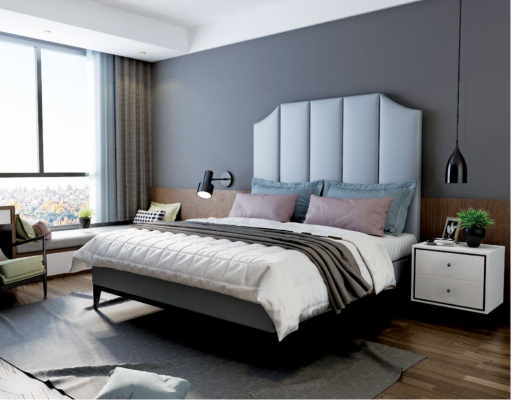 Łóżko Podkładka Design Luksusowe podwójne łóżko hotelowe Sleep Pokój Skóra 180x200cm