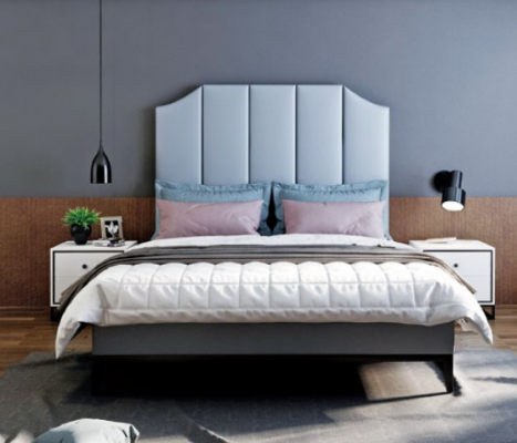 Łóżko Podkładka Design Luksusowe podwójne łóżko hotelowe Sleep Pokój Skóra 180x200cm
