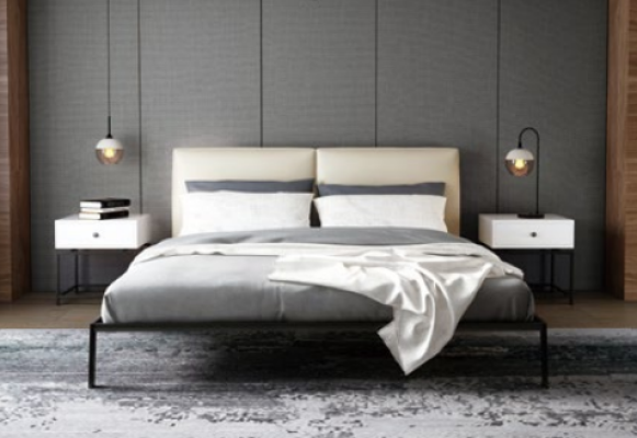 Luksusowa Sypialnia Łóżko Decor Podkładka Design Luksusowe podwójne łóżko hotelowe