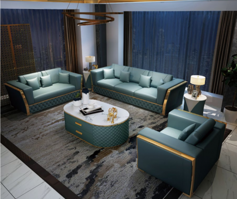 Zestaw sofowy Kanapa Ustawić 3+2+1 designerska sofa designerska kanapa grupowa 3-częściowa.