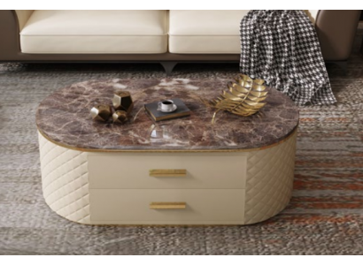 Design stolik kawowy Imitacja marmuru i kamienia Living Coffee Sofa Tabela Side