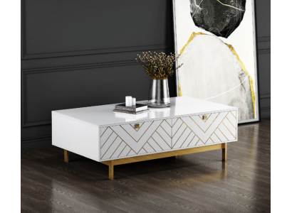 Elegancki stolik kawowy o wysokim połysku Tabela Stal nierdzewna sofa Stolik USA luksusowe