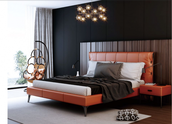 Podwójne łóżko łóżko małżeńskie design luksusowe Luxur łóżko tapicerowane design bed Włókienniczy